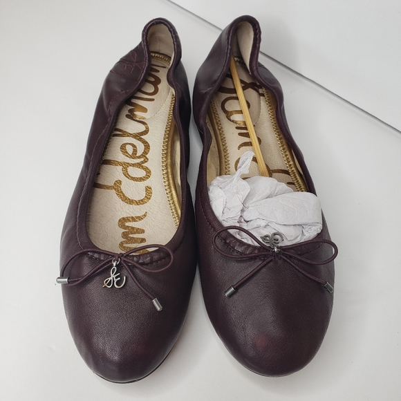 sam edelman burgundy flats